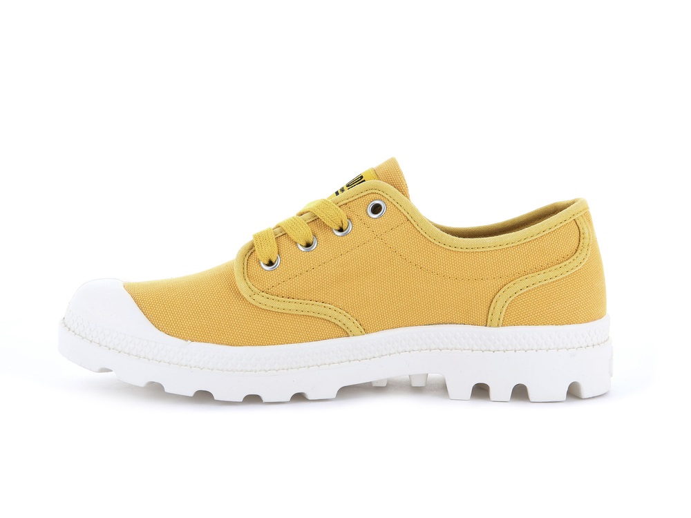 Zapatos Bajos Palladium PAMPA OXFORD Mujer Amarillo | Costa Rica-78431